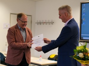 Prof. Rechlin bei der Berufung zum Fachgruppenleiter Wirtschaftswissenschaften