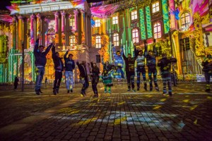 Unsere Internationals beim Festival of Lights während der Welcome Days