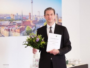 Prof. Sven Schmedes bei der Professorenberufung