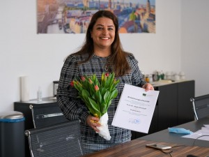 Prof. Najla Shafighi bei der Professorenberufung
