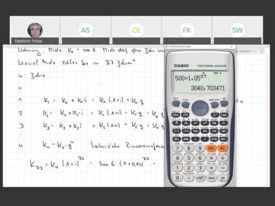 Online Vorlesung von Prof. Dr. Fröse