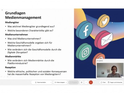 Impressionen vom Online Tag der offenen Tür der bbw Hochschule