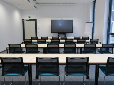 Vorlesungsraum in den neuen Räumlichkeiten in Adlershof