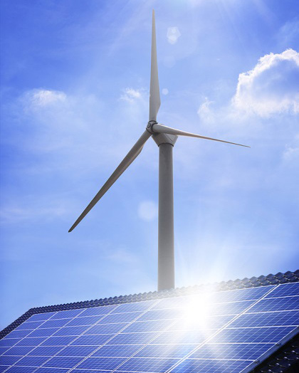 Wind- und Sonnenenergie ist die Energie der Zukunft
