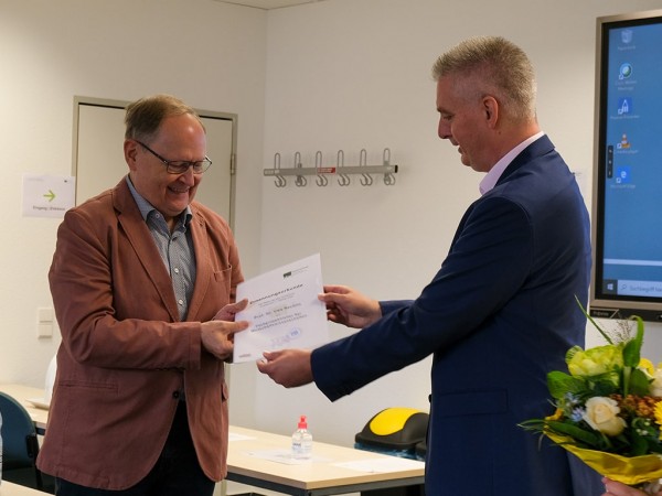 Prof. Rechlin on his appointment Head of Department in the Sector of Economics and Business Management