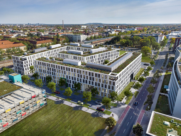 Luftaufnahme des Campus Adlershof